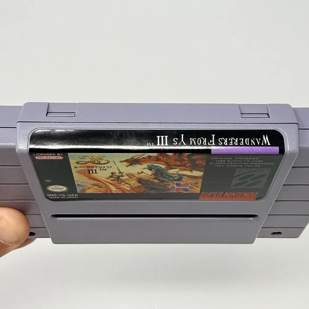 Wanderers From Ys III Nintendo Super NES SNES Complete CIB Authentic Tested